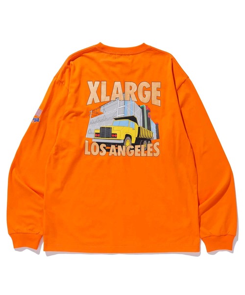 XLARGE(エクストララージ)の「CONSTRUCTION L/S TEE(Tシャツ/カットソー・メンズ・ブラック/ホワイト/オレンジ・M/XL/L/S)」の14枚目の写真