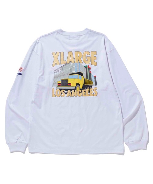 XLARGE(エクストララージ)の「CONSTRUCTION L/S TEE(Tシャツ/カットソー・メンズ・ブラック/ホワイト/オレンジ・M/XL/L/S)」の16枚目の写真