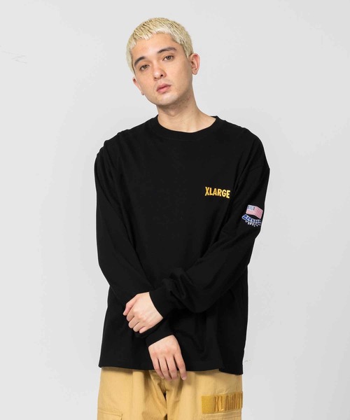 XLARGE(エクストララージ)の「CONSTRUCTION L/S TEE(Tシャツ/カットソー・メンズ・ブラック/ホワイト/オレンジ・M/XL/L/S)」の5枚目の写真