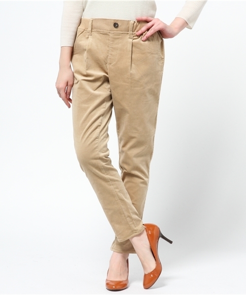 CIAOPANIC TYPY(チャオパニックティピー)の「コーデュロイストレッチテーパードパンツ(その他パンツ・レディース・グリーン/ホワイト/ベージュ/ネイビー/ボルドー・SMALL/MEDIUM/LARGE)」の3枚目の写真