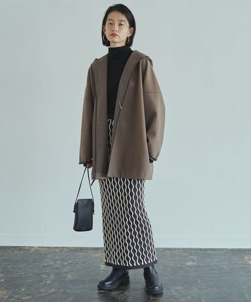 ラウンジドレス ショートカットコート 新品 ライトグレー  コート Loungedress - ラウンジドレス ショートカットコート 新品 ライト