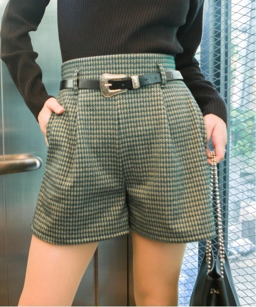 SpRay(スプレイ)の「ガンクラジャガード ショートパンツ(その他パンツ・レディース・グリーン/レンガ・FREE)」の6枚目の写真