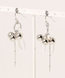 【tschuss(チュース)】淡水パール＆ビーズのドイツ製アクリルピアス