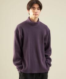 green label relaxing | リバーワッフル タートルネック 長袖 カットソー(Tシャツ/カットソー)