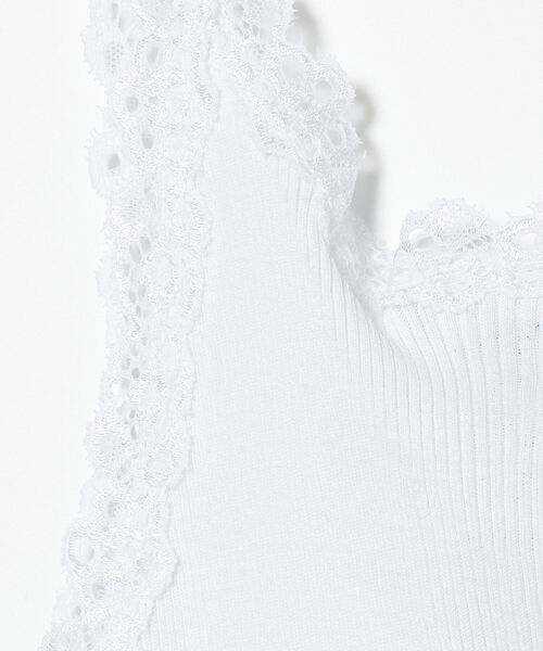 Ray BEAMS(レイビームス)の「GICIPI / VARESE(タンクトップ・レディース・ホワイト/ライトブルー/ブラック・ONE SIZE)」の8枚目の写真