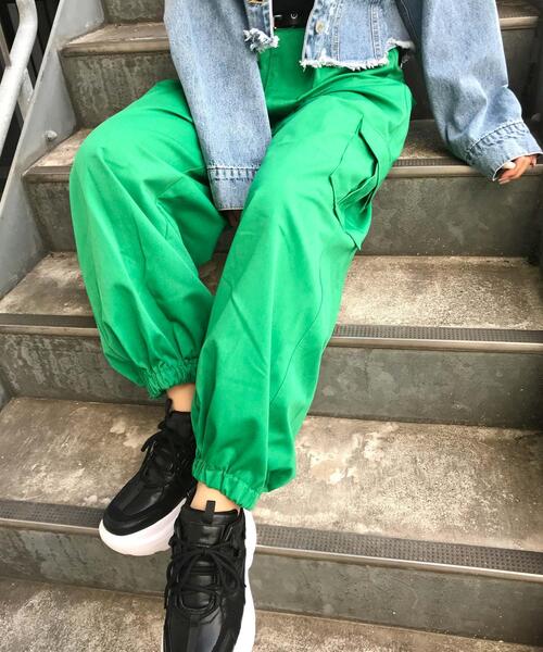 INGNI(イング)の「ツイルカーゴ/パンツ/A(カーゴパンツ・レディース・グリーン/アイボリー/ブラック/ゼブラ/オレンジ・FREE)」の18枚目の写真