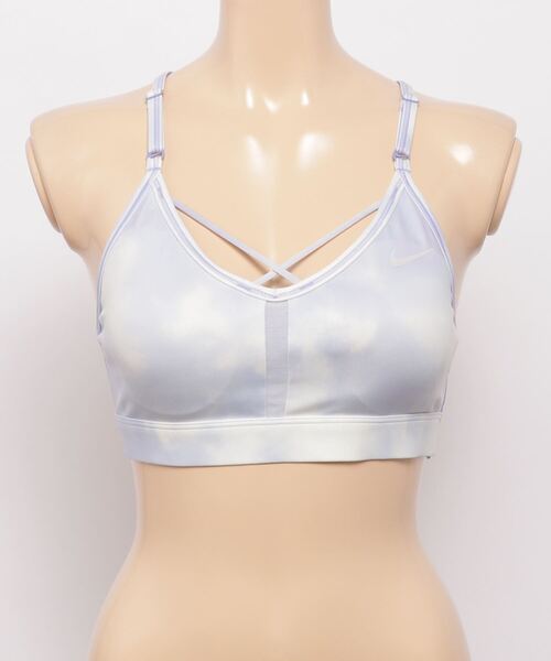 NIKE（ナイキ）の「NIKE/ナイキ アイコンクラッシュスカイPインディブラ（スポーツブラ・レディース・グレー/ホワイト・L/M/S）」の5枚目の写真
