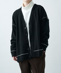 COLONY 2139 | 配色アウトリンキングカーディガン【ユニセックス可能】(カーディガン/ボレロ)