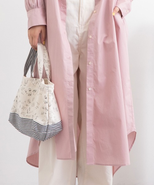 POU DOU DOU（プードゥドゥ）の「Favorisプリントトートバッグ（トートバッグ・レディース・キナリ・8）」の2枚目の写真