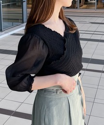 mysty woman | カシュクール2WAYプルオーバー 271131(Tシャツ/カットソー)