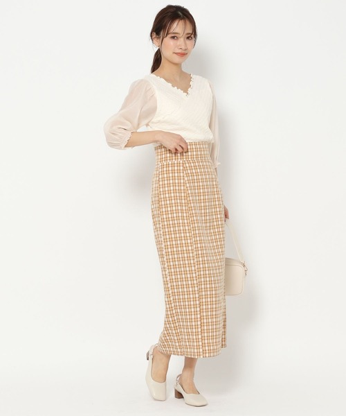 mysty woman（ミスティウーマン）の「カシュクール2WAYプルオーバー 271131（Tシャツ/カットソー・レディース・ブラック/ベージュ/オフホワイト/ベージュ系その他・FREE）」の17枚目の写真