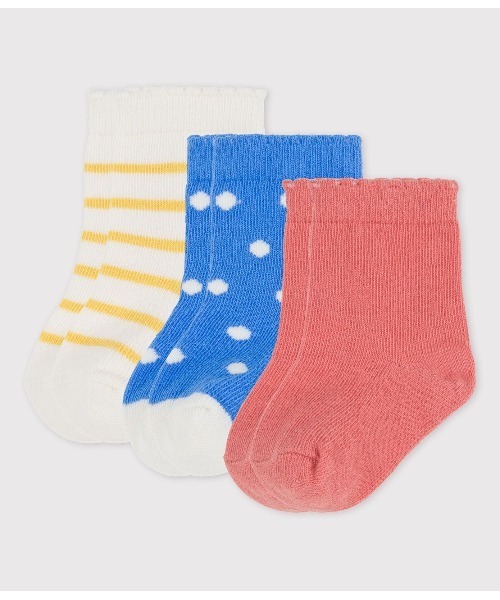 PETIT BATEAU(プチバトー)の「ソックス3枚組(ソックス/靴下・キッズ・その他・6m-12m/18m-36m)」の1枚目の写真