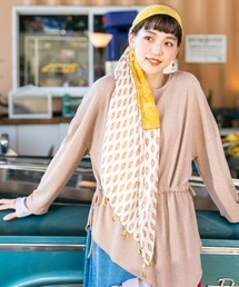 チャイハネ | 【チャイハネ】リーフ柄タッセルストール(ストール/ショール)