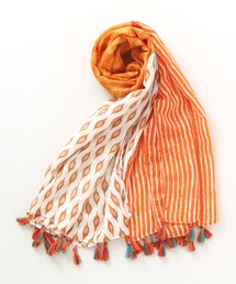 チャイハネ | 【チャイハネ】リーフ柄タッセルストール(ストール/ショール)