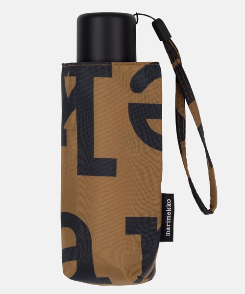marimekko（マリメッコ）の「【JAPAN EXCLUSIVE】Mini Manual Logo / umbrella（折りたたみ傘・レディース・ブラウン・FREE）」の2枚目の写真