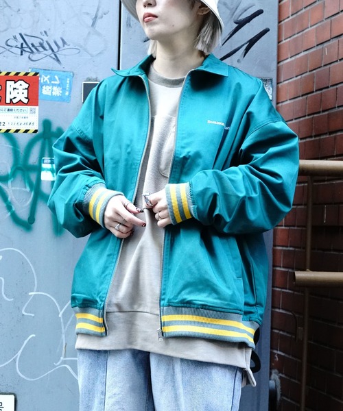 DANKE SCHON（ダンケシェーン）の「DankeSchon/ダンケシェーン/TCジャケット（ブルゾン・レディース・ブラック/グリーン・FREE）」の2枚目の写真