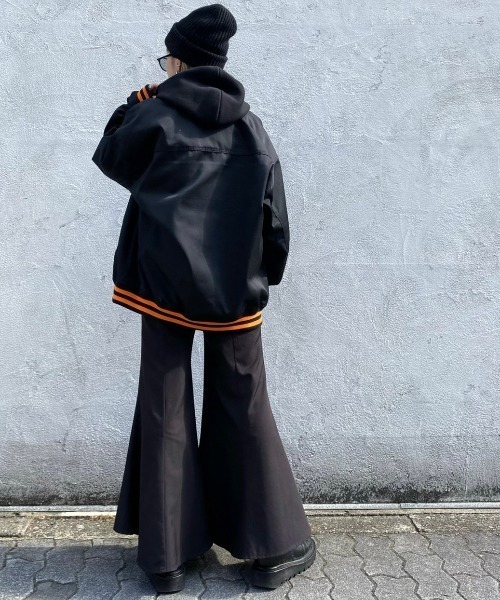 DANKE SCHON（ダンケシェーン）の「DankeSchon/ダンケシェーン/TCジャケット（ブルゾン・レディース・ブラック/グリーン・FREE）」の12枚目の写真