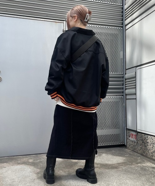 DANKE SCHON（ダンケシェーン）の「DankeSchon/ダンケシェーン/TCジャケット（ブルゾン・レディース・ブラック/グリーン・FREE）」の10枚目の写真