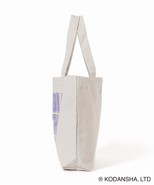 417 EDIFICE SELECT(フォーワンセブンエディフィスセレクト)の「【Hot-Dog PRESS / ホットドッグプレス】別注COVER PHRASE TOTE BAG(トートバッグ・メンズ・チャコールグレー/ブラック・FREE)」の4枚目の写真