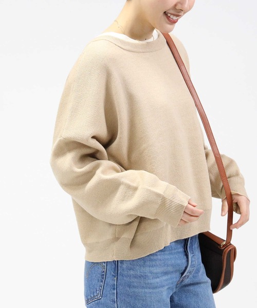 HONEYSUCKLE ROSE(ハニーサックルローズ)の「【HONEYSUCKLE ROSE】クルー2WAYカーディガン(カーディガン/ボレロ・レディース・ライトベージュ/グリーン/ブラック・M/L)」の12枚目の写真