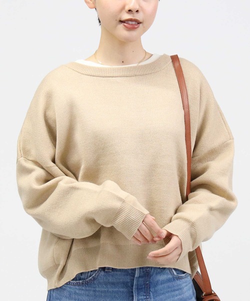 HONEYSUCKLE ROSE(ハニーサックルローズ)の「【HONEYSUCKLE ROSE】クルー2WAYカーディガン(カーディガン/ボレロ・レディース・ライトベージュ/グリーン/ブラック・M/L)」の13枚目の写真