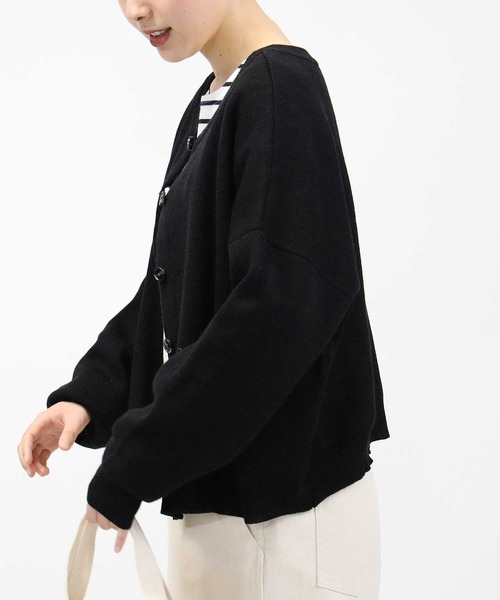 HONEYSUCKLE ROSE(ハニーサックルローズ)の「【HONEYSUCKLE ROSE】クルー2WAYカーディガン(カーディガン/ボレロ・レディース・ライトベージュ/グリーン/ブラック・M/L)」の8枚目の写真