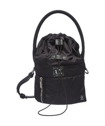 ARMANI EXCHANGE | 【A|X アルマーニ エクスチェンジ】A|Xロゴパッチ　ナイロン バケツバッグ(ハンドバッグ)