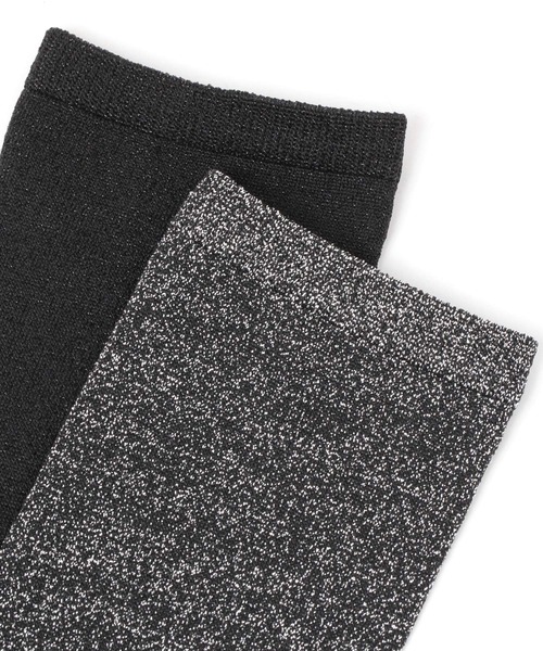 niko and...（ニコアンド）の「オリジナルラメ2セットソックス（ソックス/靴下・レディース・ブラック/パープル/イエロー・FREE）」の7枚目の写真