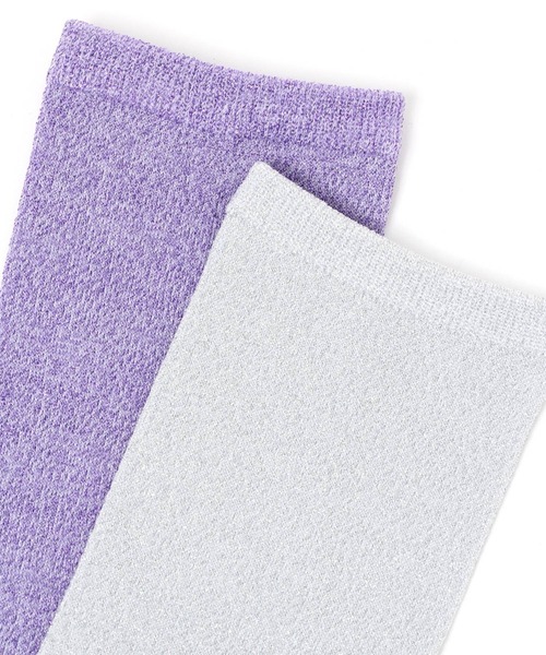 niko and...（ニコアンド）の「オリジナルラメ2セットソックス（ソックス/靴下・レディース・ブラック/パープル/イエロー・FREE）」の11枚目の写真