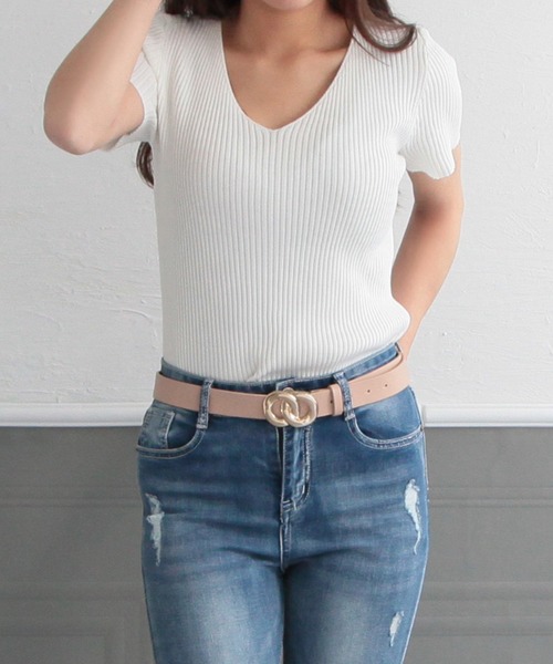 Julia Boutique(ジュリアブティック)の「チェーンバックルベルト/22140(ベルト・レディース・ピンク/ホワイト/ブラック/ベージュ/キャメル・ONE)」の10枚目の写真