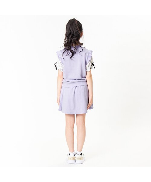 algy（アルジー）の「フリルベストセットアップ（セットアップ・キッズ・ブラック/サックスブルー/ラベンダー・SMALL/MEDIUM/X-SMALL/XX-SMALL）」の5枚目の写真