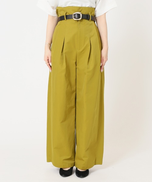 JOURNAL STANDARD（ジャーナルスタンダード）の「【KIARISvintage＆closet×JOURNALSTANDARD】ベルトセットワイドパンツ（その他パンツ・レディース・イエロー/ブラック・38/36）」の12枚目の写真