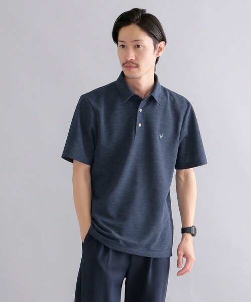 SHIPS（シップス）の「*SHIPS: 吸水速乾・UVケア Drymix（R) ワンポイント ロゴ レギュラーカラー ポロシャツ（ポロシャツ・メンズ・ブラック/ダークグレー/ベージュ/ネイビー/ライトブルー/ロイヤルブルー/ライトグレー・SMALL/MEDIUM/LARGE/X-LARGE/XX-LARGE）」の7枚目の写真