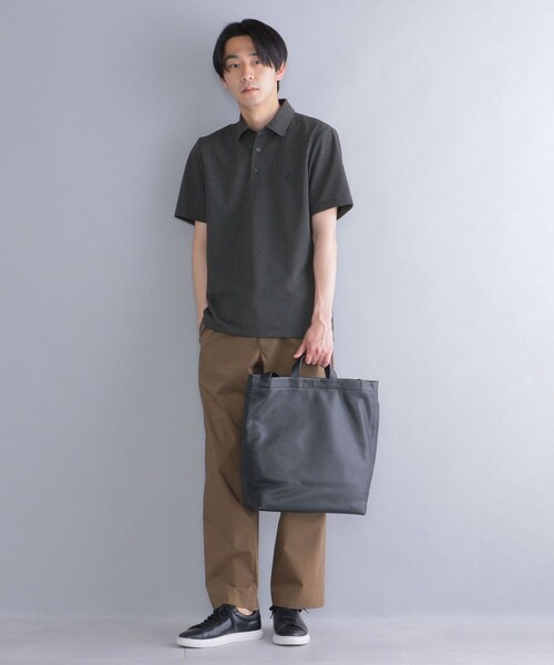 SHIPS（シップス）の「*SHIPS: 吸水速乾・UVケア Drymix（R) ワンポイント ロゴ レギュラーカラー ポロシャツ（ポロシャツ・メンズ・ブラック/ダークグレー/ベージュ/ネイビー/ライトブルー/ロイヤルブルー/ライトグレー・SMALL/MEDIUM/LARGE/X-LARGE/XX-LARGE）」の8枚目の写真