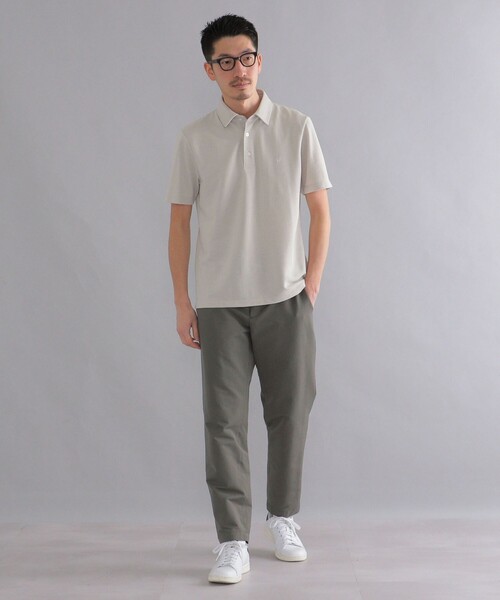 SHIPS（シップス）の「*SHIPS: 吸水速乾・UVケア Drymix（R) ワンポイント ロゴ レギュラーカラー ポロシャツ（ポロシャツ・メンズ・ブラック/ダークグレー/ベージュ/ネイビー/ライトブルー/ロイヤルブルー/ライトグレー・SMALL/MEDIUM/LARGE/X-LARGE/XX-LARGE）」の9枚目の写真