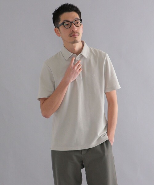 SHIPS（シップス）の「*SHIPS: 吸水速乾・UVケア Drymix（R) ワンポイント ロゴ レギュラーカラー ポロシャツ（ポロシャツ・メンズ・ブラック/ダークグレー/ベージュ/ネイビー/ライトブルー/ロイヤルブルー/ライトグレー・SMALL/MEDIUM/LARGE/X-LARGE/XX-LARGE）」の16枚目の写真