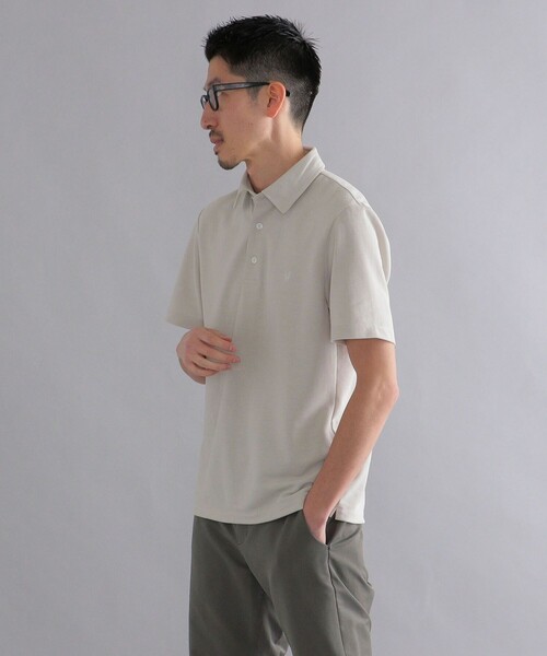 SHIPS（シップス）の「*SHIPS: 吸水速乾・UVケア Drymix（R) ワンポイント ロゴ レギュラーカラー ポロシャツ（ポロシャツ・メンズ・ブラック/ダークグレー/ベージュ/ネイビー/ライトブルー/ロイヤルブルー/ライトグレー・SMALL/MEDIUM/LARGE/X-LARGE/XX-LARGE）」の17枚目の写真