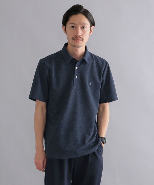 SHIPS（シップス）の「*SHIPS: 吸水速乾・UVケア Drymix（R) ワンポイント ロゴ レギュラーカラー ポロシャツ（ポロシャツ・メンズ・ブラック/ダークグレー/ベージュ/ネイビー/ライトブルー/ロイヤルブルー/ライトグレー・SMALL/MEDIUM/LARGE/X-LARGE/XX-LARGE）」の21枚目の写真