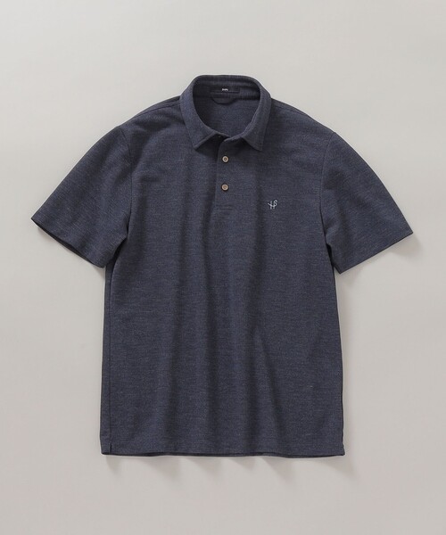 SHIPS（シップス）の「*SHIPS: 吸水速乾・UVケア Drymix（R) ワンポイント ロゴ レギュラーカラー ポロシャツ（ポロシャツ・メンズ・ブラック/ダークグレー/ベージュ/ネイビー/ライトブルー/ロイヤルブルー/ライトグレー・SMALL/MEDIUM/LARGE/X-LARGE/XX-LARGE）」の22枚目の写真