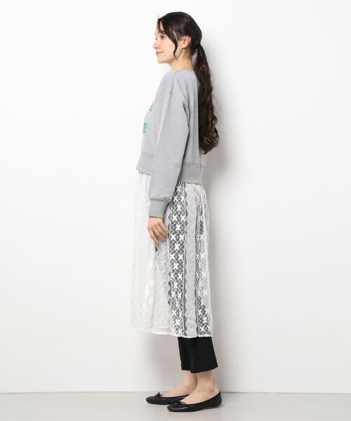 cepo(セポ)の「【WEB限定】スウェット+レースドッキングワンピース(ワンピース・レディース・ネイビー/グレー系・M)」の8枚目の写真