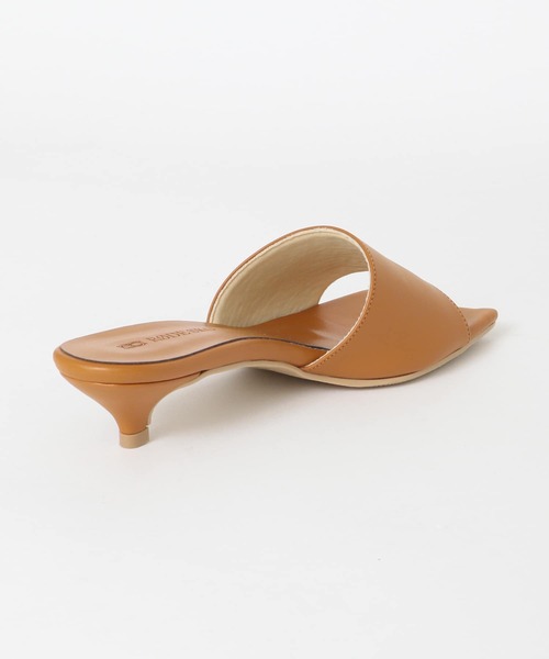 RODE SKO（ロデスコ）の「『MADE IN JAPAN』スクエアミュール（サンダル・レディース・オレンジ/グリーン系その他/キャメル・38/37）」の7枚目の写真