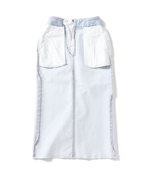 IENA（イエナ）の「エコデニム ストレッチ タイトスカート（デニムスカート・レディース・サックスブルー/ブルー・38/36）」の22枚目の写真