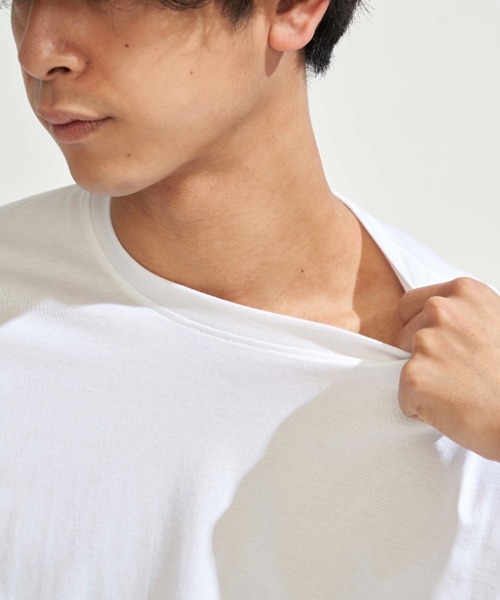 GUNZE（グンゼ）の「【GUNZE×TYPY】Pack-T 2PクルーネックT（Tシャツ/カットソー・メンズ・ホワイト・S/M/L/XL）」の6枚目の写真