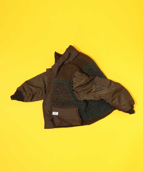 elephant TRIBAL fabrics（エレファントトライバルファブリックス）の「elephant TRIBAL fabrics  Hybrid Cowichan Blouson（ブルゾン・メンズ・ベージュ系その他/ブラック/ブラウン・FREE）」の19枚目の写真