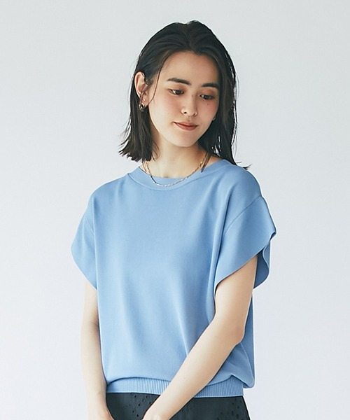 un dix cors（アンディコール）の「優秀トップス　ワイドスリーブニット（ニット/セーター・レディース・ブラック/オフホワイト/ブルー/グリーン・FREE）」の21枚目の写真