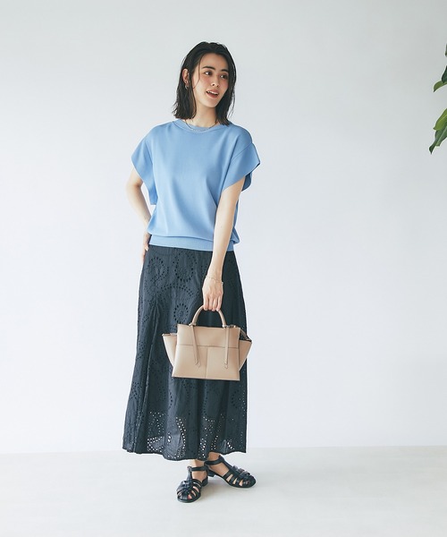 un dix cors（アンディコール）の「優秀トップス　ワイドスリーブニット（ニット/セーター・レディース・ブラック/オフホワイト/ブルー/グリーン・FREE）」の22枚目の写真