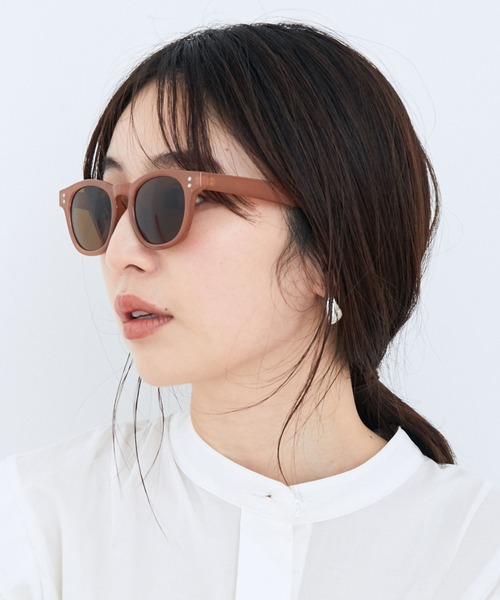 VIS（ビス）の「【ブルーライトカット・曇り止め加工】カラーフレームファッショングラス（サングラス・レディース・その他/ブラック/ピンク・FREE）」の3枚目の写真