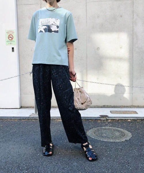 EACH.（イーチ）の「EACH(イーチ) PRINT TUCK PANTS/プリントタックパンツ（その他パンツ・レディース・ブラック・FREE）」の11枚目の写真