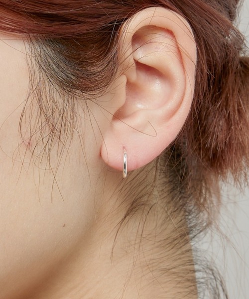 12サイズ　21mm フープピアス　シルバー925 シルバー925 フープ ピアス 幅2mm 両耳用 レディース メンズ 12mm 14mm