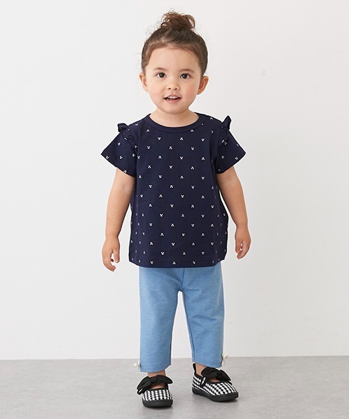 petit main（プティマイン）の「【プティプラ】GIRLSレギンスセット（レギンス/スパッツ・キッズ・ブラック/サックスブルー・80ｃｍ/90cm/120cm/110cm/100cm/130cm）」の3枚目の写真